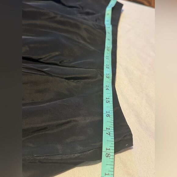 VTG Scott McClintock Woman 16 Shiny Black Y2K  W Maxi Skirt  Goth, Whimsy‎ Goth - Picture 7 of 7